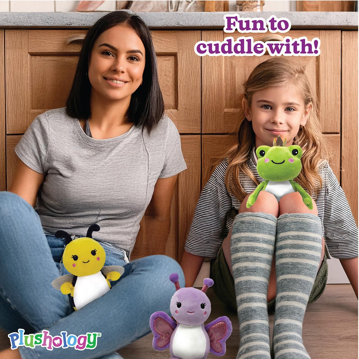 PLUSHOLOGY Squishy Frog Stuffed Animal; Ultra Soft and Cuddly Plush Toy for Kids 3 Years Old to mature-themeds; Child-Safe Embroidered Eyes adds a Unique Aesthetic; (6 Tall)