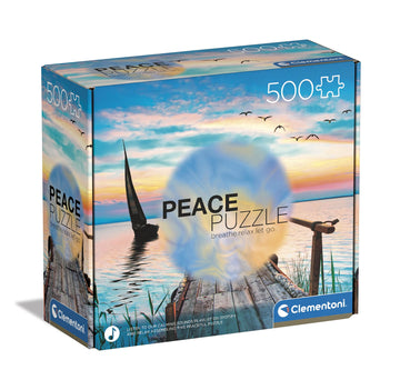 Clementoni - 35121 - Peace Puzzle - Peaceful Wind - Jigsaw Puzzle 500 Pieces, Made In Italy, Jigsaw Puzzle For Adults
