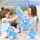 Morismos 6 Pack Teddy Bear Bulk, Soft Bulk Teddy Bear Stuffed Animals 14 Inch, Small Bear Plush For Baby Shower, Kids, Blue