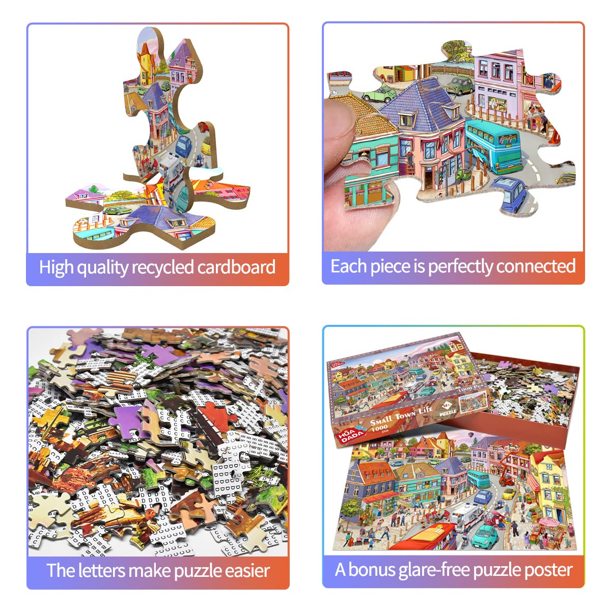 Jigsaw Puzzles for mature-themeds 1000 Piece Puzzle for mature-themeds 1000 Pieces Puzzle 1000 Pieces-Small Town Life