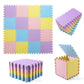 Tamiplay 16Pcs Foam Play Mat, Eva Soft Interlocking Floor Mats, Solid Colored Foam Puzzled Floor Mats, Baby Play Mat Exercise Mats With Storage Bag(Pink/Purple/Yellow/Light Blue)