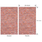 Brick Wall Backdrop,78.7x 49.2 Inch Door Curtain, Wizard Birthday Party Supplies, Halloween Christmas Themed Party Decorations,W