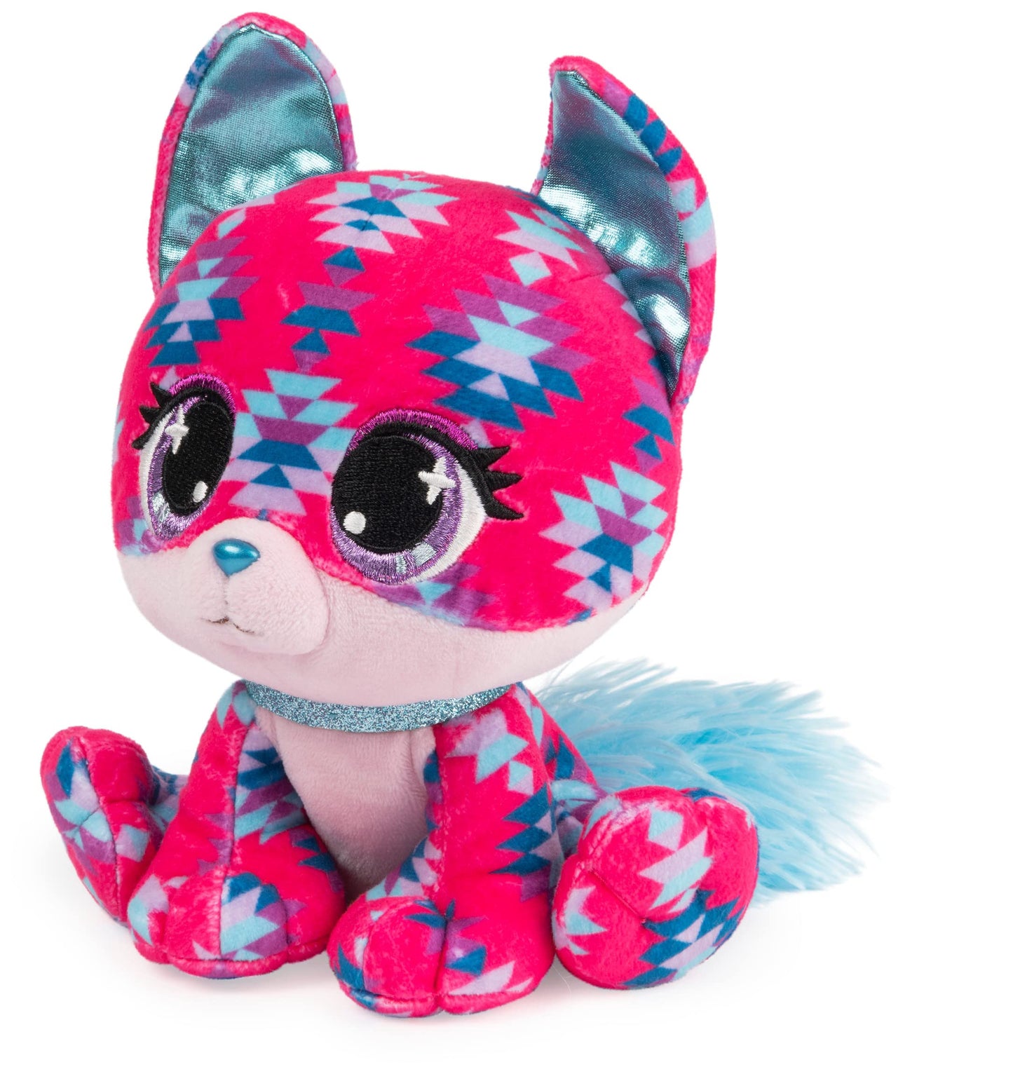 Gund P.Lushes Designer Fashion Pets Ciera Sunset Fox Stuffed Animal, Pink/Blue, 6