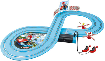 Carrera First Mario Kart - Slot Car Race Track With Spinners - Includes 2 Cars: Mario And Peach - Battery-Powered Beginner Racing Set For Kids Ages 3 Years And Up