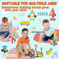 Titrot 128Pcs Magnetic Blocks Kids Toys, Large Magnetic Building Sticks Stem Educational Sensory Toy Preschool Learning Montesso