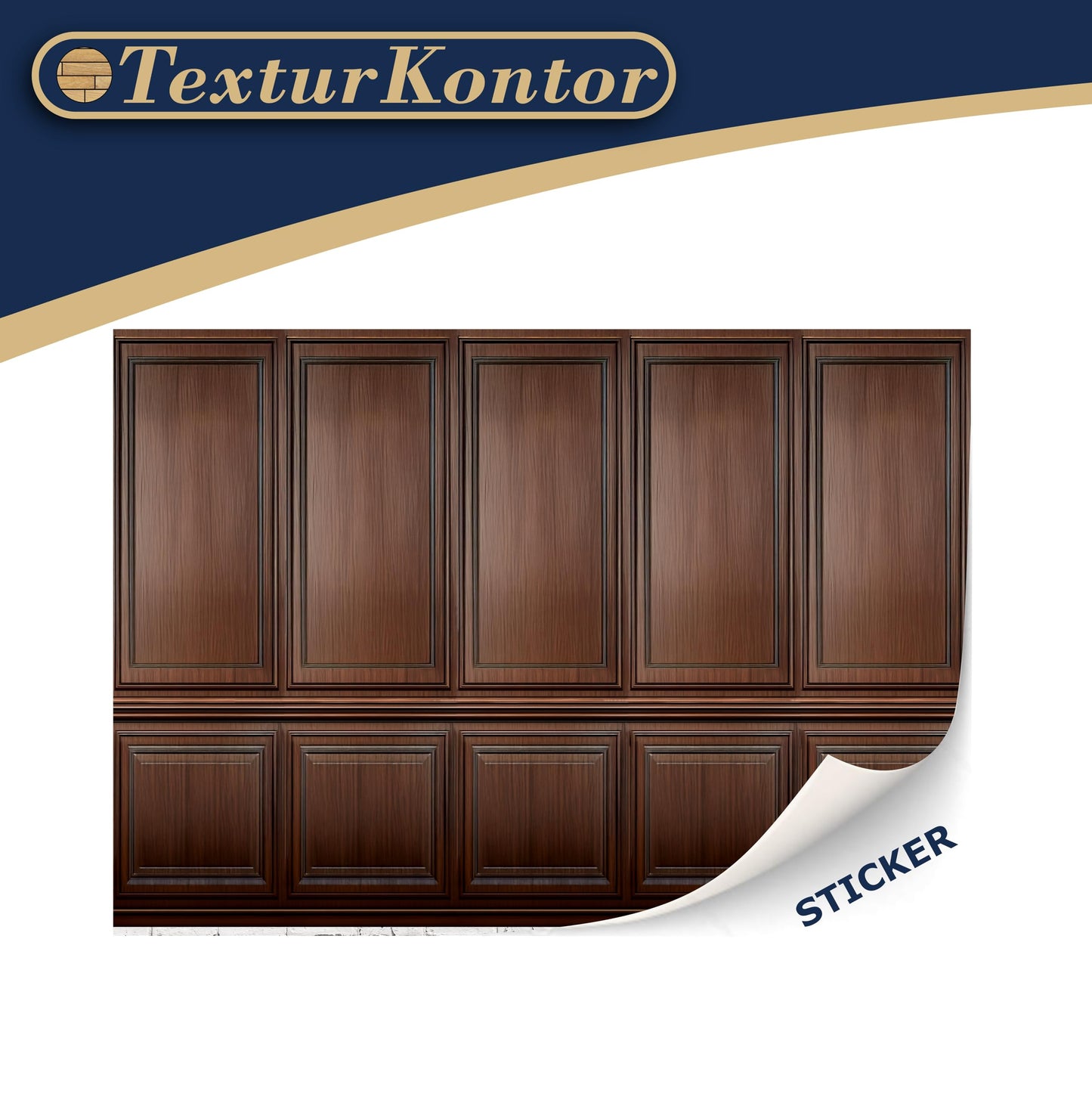 3 Sheets Self-Adhesive Wall Cladding For Dollhouse 1:12 Scale (Wood Paneled Wall (Mahogany))