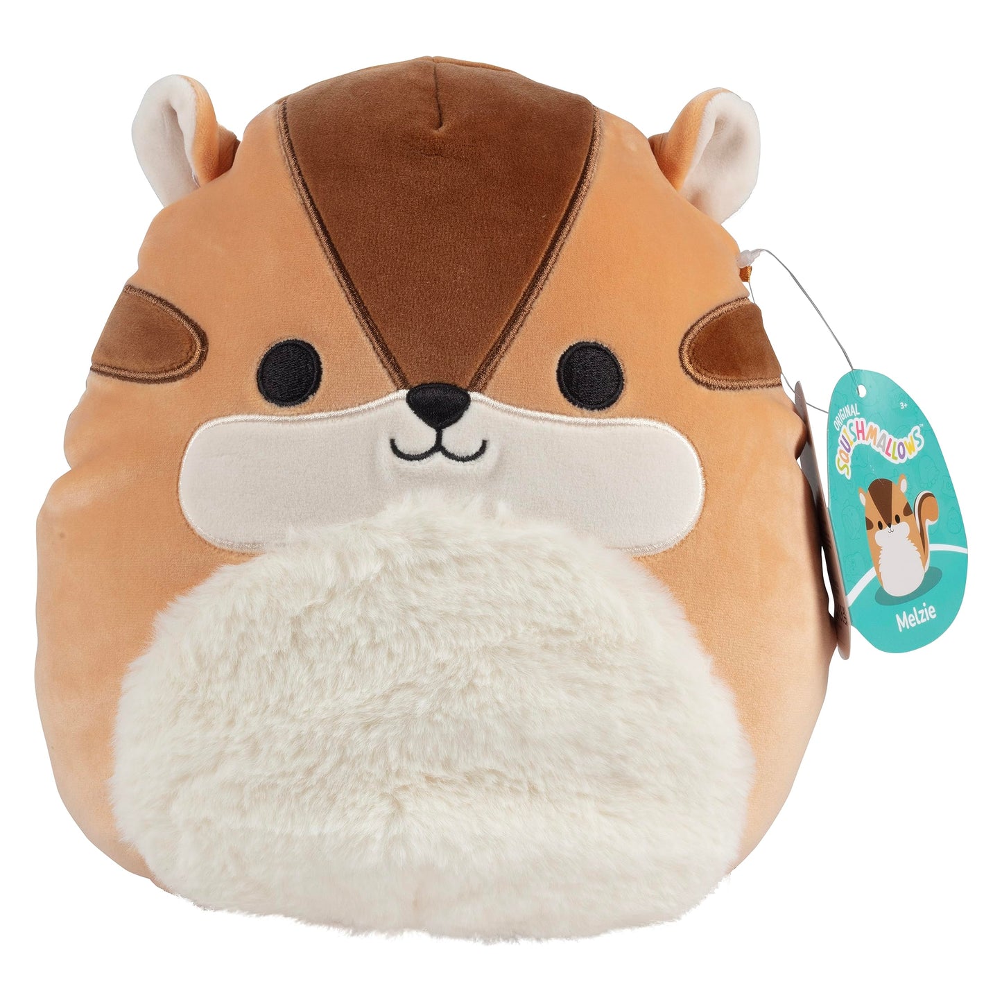 Squishmallows Original 10-Inch Melzie The Chipmunk - Official Jazwares Plush - Collectible Soft & Squishy Chipmunk Stuffed Animal Toy - Add To Your Squad - Gift For Kids, Girls & Boys