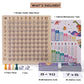 2 In 1 Multiplication Addition Math Board Game For Kids - Wooden Montessori Math Toys For Girls Boys 4 5 6 7 8 9 Years Old Wood Double Sided Board Table Dice Card Games For Family