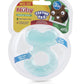 Nuby Silicone Teethe-Eez Teether With Bristles, Includes Hygienic Case, Aqua
