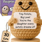 Got you a little something Daughter Gifts - Handmade Positive Crochet Potato Doll with 30 Signs - Birthday Gifts for Daughter  Bonus Step Child  Grown mature-themed Daughters Present