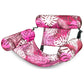 SLOOSH Pool Floats Chairs mature-themed Inflatable Pool Lounge Plant Pattern Floating Mat Hck Blow up Water Chairs Noodles rafts for Party Summer Water Beach Fun Pink Leaves