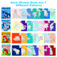 Sticker By Number For Kids Ages 4-8, 8-12 Stickers For Kids Animals Ocean Horse Dinosaurs Sticker Paint Puzzle Activity Books For Kids Girls Boys Birthday Party Favors Travel Toys