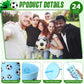 Potchen 20 Pcs Soccer Plastic Tumbler with Lid and Straw Christmas Cup Gift 24 oz Cups Reusable Sports Ball Plastic Cups for Soc