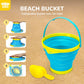 TOY Life Collapsible Beach Toys for Kids Ages 8-12 with 3 Seashell Bags, Sand Toys for Kids Ages 4-8, Toddler Beach Toys, Collap