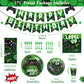 172 Pieces Video Game Party Decoration Set Game Happy Birthday Banner Gamer Party Supplies Plastic Tablecloth Paper Plates Table