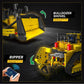 Mould King Bulldozer Technic Building Set  App-Controlled 2.4G RC Bulldozer Truck Construction Vehicle Toys with Engines  DIY Engineering Model Sets for mature-themeds/14+(1508 Pieces)