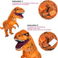 Wittocs Orange Costume Fan Mini Blower Fan For Dinosaur Halloween Inflatable Blow Up Costume(Upgraded Version)