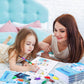 BenLouis 12 Winter Mini Coloring Books Kids with 12 Stacking Crayons Polar Animals Party Favors Small Activity Books Bulk for Ki