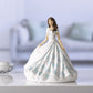 Royal Doulton Birthstone Petites Figurine December Turquoise 7" Fine Bone China Blue HN 5908