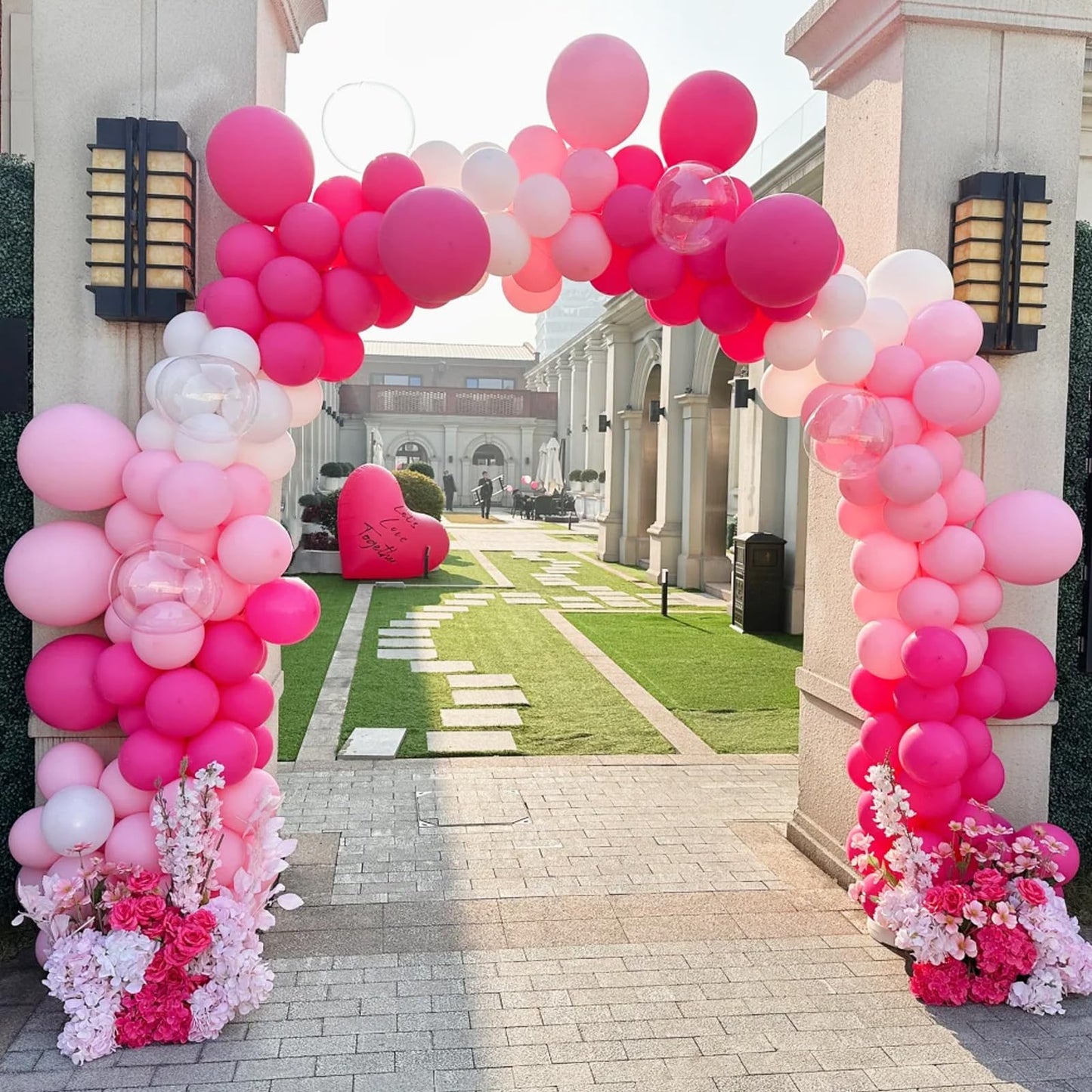 Voircoloria Hot Pink Balloons, 66Pack 12Inch Dark Pink Latex Party Balloons For Wedding, Birthday, Graduation, Bridal Shower, Ba