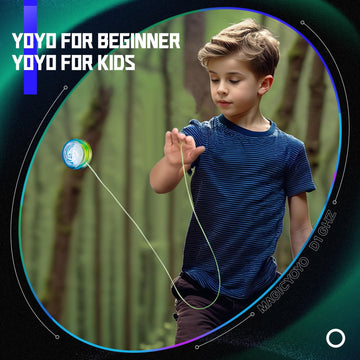 Magicyoyo D1 Ghz Looping Yoyo For 2A Yoyo Trick, Plastic Beginner Yoyo For Kids, Loop Yoyo And Entry-Level Yoyo For Kids Beginners (Blue Yellow)