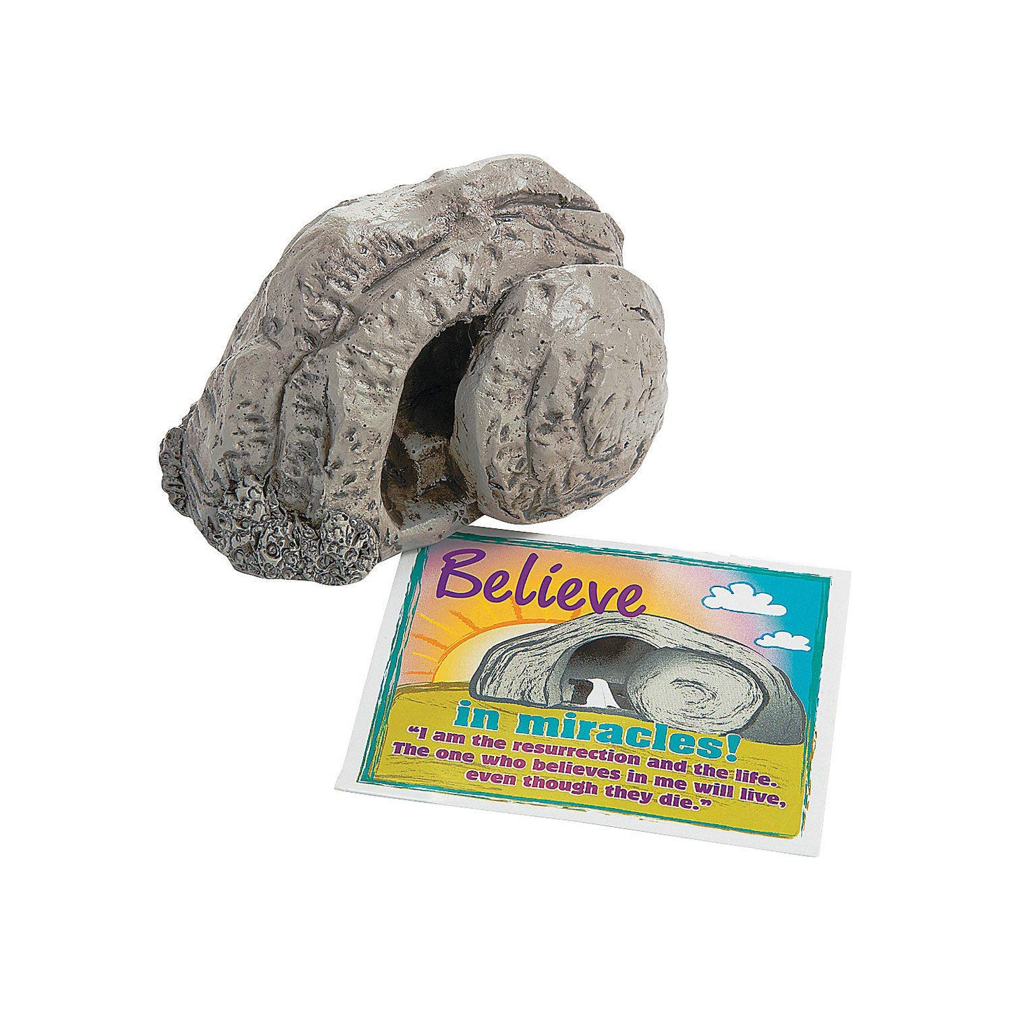 Fun Express Mini Tomb Handouts With Card - 12 Pieces - Great For Sunday School And Easter