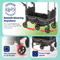 Kolcraft Cloud 360 Lightweight Double Baby Stroller Wagon For Two Kids Toddlers, Ultra Maneuverable Collapsible Cart With Deep F