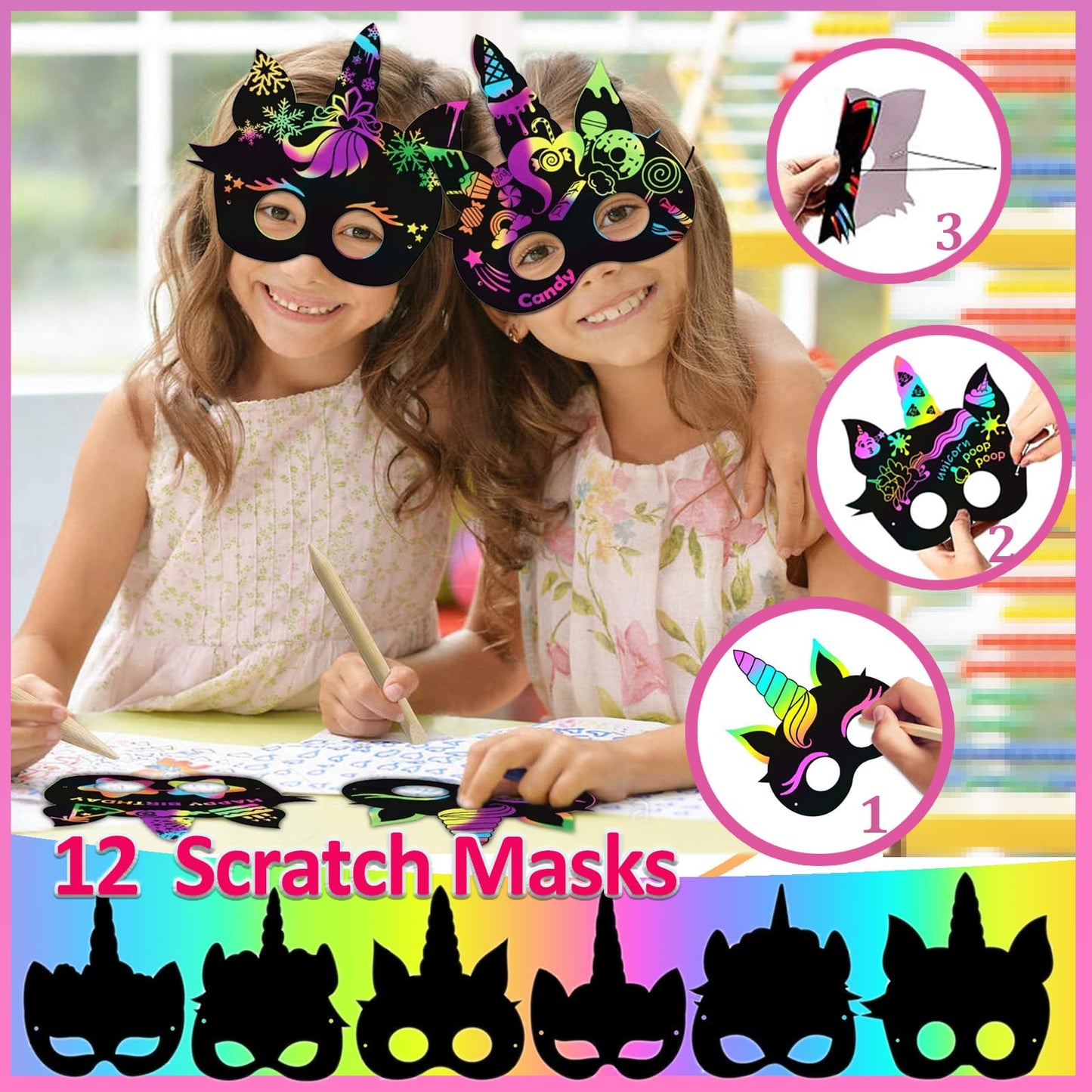 CIRDOTSH Unicorn Party Favors for Kids, Unicorn Birthday Party Supplies, Unicorn Goodie Bags Gifts, Unicorn Fillers Pinata Stuff
