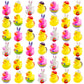 42 Pcs Easter Rubber Ducks,Baby Showers Accessories,Mini 2.16'' Bunny Duckies Bath Toys For Kids Fun Bath, Easter Basket Stuffer