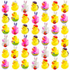 42 Pcs Easter Rubber Ducks,Baby Showers Accessories,Mini 2.16'' Bunny Duckies Bath Toys For Kids Fun Bath, Easter Basket Stuffer