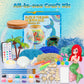 Mermaid Terrarium Kit For Kids - Arts & Crafts Activities Sets With Glow In The Dark Painting - Diy Mermaid Toys Birthday Gifts For Girls Age 5, 6, 7, 8, 9, 10, 11 & 12 Year Old(Mermaid Terrarium)
