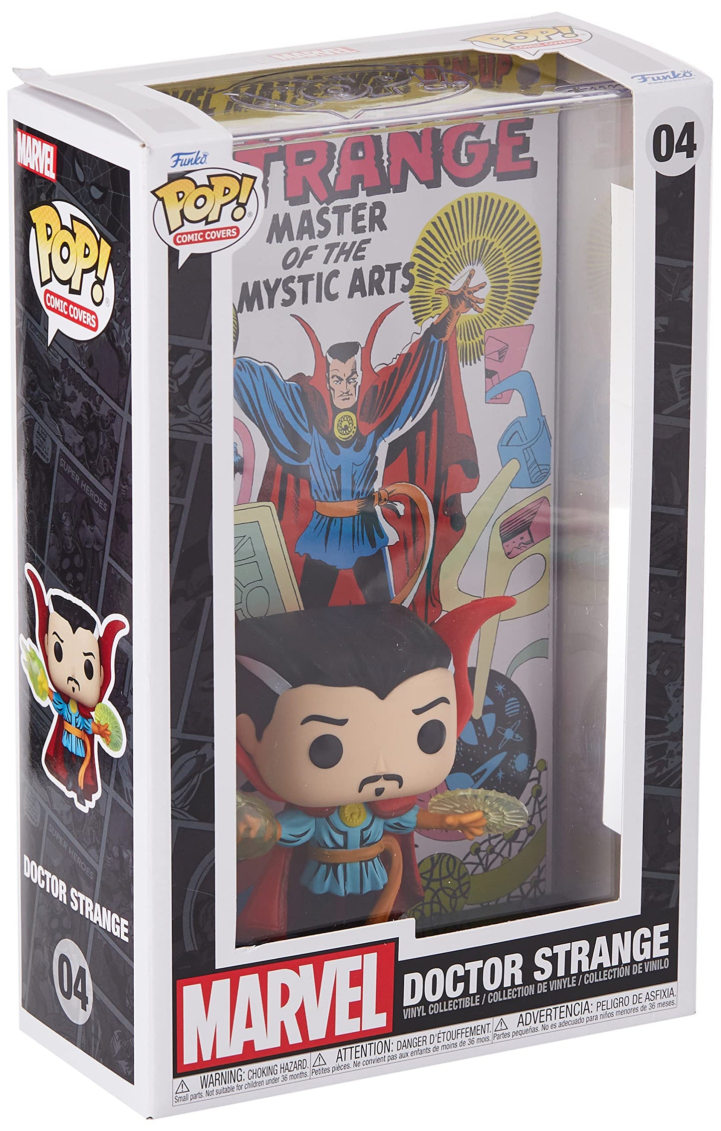 Funko Pop! Vinyl Doctor Strange Comic Cover Figure - 9cm, Multicolored, Model 60852