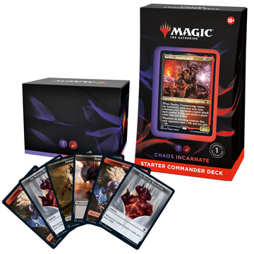 Magic: The Gathering Starter Commander Deck - Chaos Incarnate (Black-Red) | Ready-To-Play Deck For Beginners And Fans | Ages 13+ | Collectible Card Games