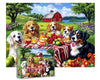 Puzzles 300 Pieces for Adults Picnic Jigsaw Puzzles Family Puzzle Game - Finished Size is 20.5 x 15 inch