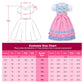 Relibeauty Kids Girls Dirndl Dress Oktoberfest Costume German For Girls,Blue & Pink,150