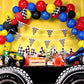 Irenare Car Birthday Party Supplies Racing Party Decorations Road Tablecloth Racetrack Table Runner Table Covers For Kids Boy Car Theme Birthday Party, 54 X 108 Inch (Simple Style,3 Sheets)