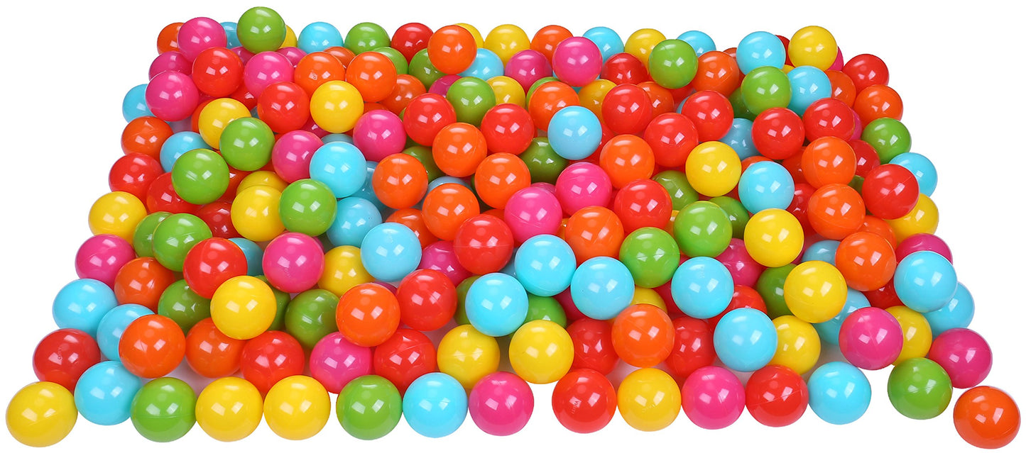 Elevon 2.3-Inch Phthalate Free Bpa Free Non-Toxic Crush Proof Play Balls Pit Balls- 6 Bright Colors In Reusable And Durable Stor