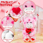 Shappy 2 Sets Large Valentines Day Plush Stuffed Animal With Heart And Rose, Cute Stuffed Animal Toys, Valentine'S Day Wedding G
