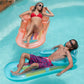 Pool Floats mature-themed Size Lounger with Cup Holder (2 Pack) Inflatable Floats for Swimming Pool Heavy Duty Lounger Floating Recliner Blow Up Floaties Water Floaty Lake Beach Tanning Float