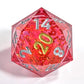 Mini Planet 50mm Chonk D20 Liquid Core Role Playing Table Games DND Polyhedral RPG MTG Dice Raspberry
