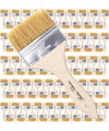 Bates- Chip Paint Brushes for Painting, 3 Inch, 96 Pack, Wood Handle, Natural Bristle Paint Brush