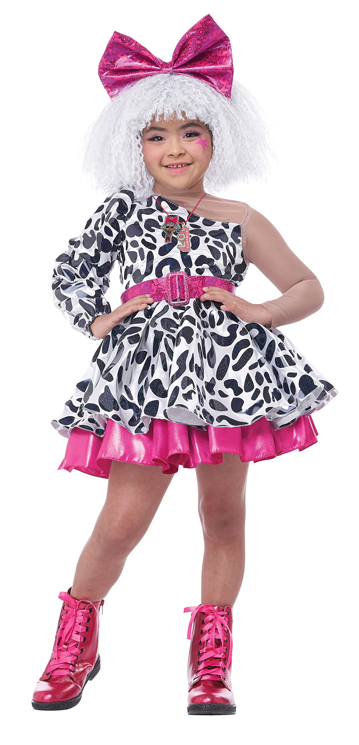 California Costumes L.O.L Surprise! Diva, Child Costume, X-Small, White/Black/Pink (3022-102)