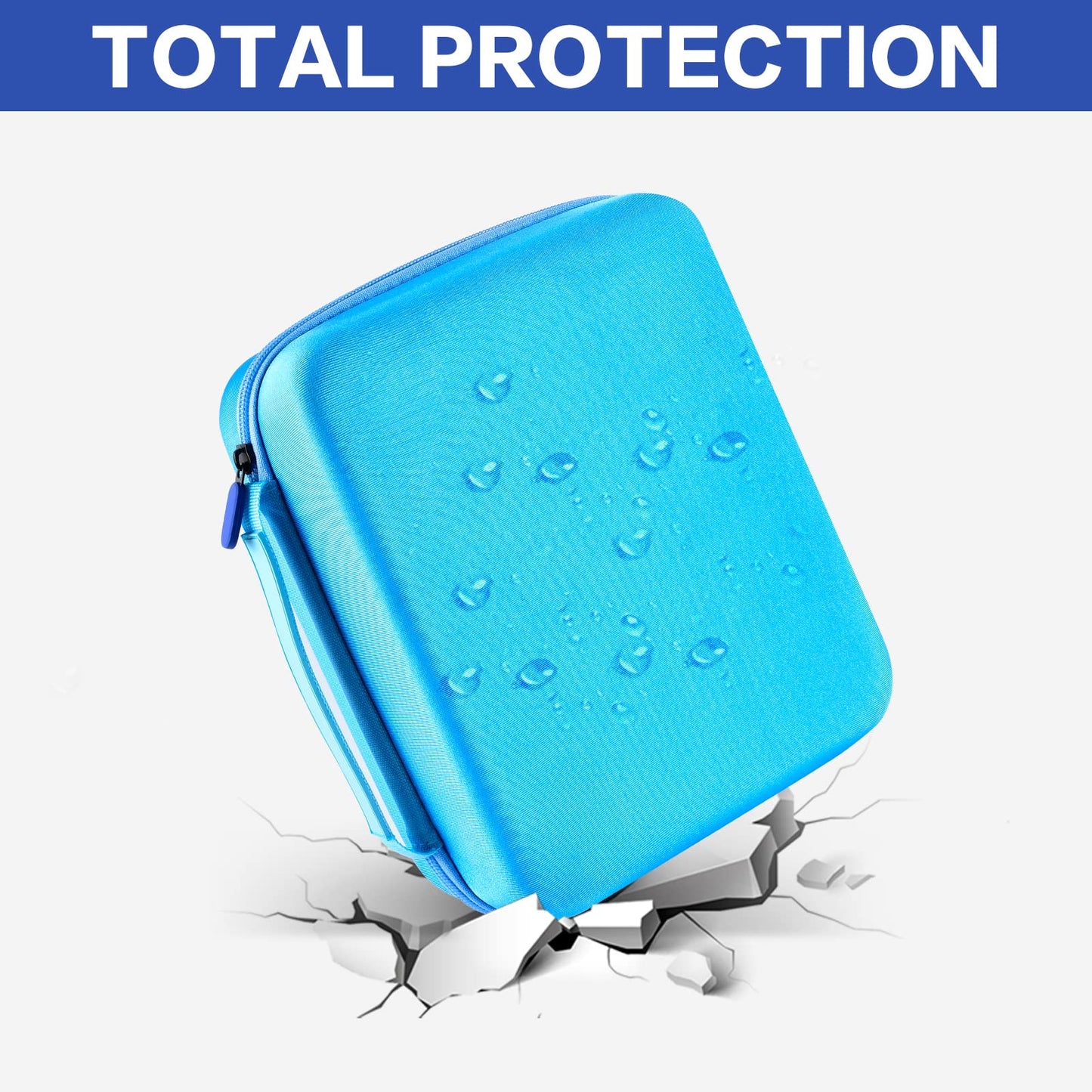 Paiyule Case Compatible With Tonies Figures Audio Play Character, Figurine Storage Holder For Toniebox Characters For Kids, Toy Organizer Box(Bag Only) Blue