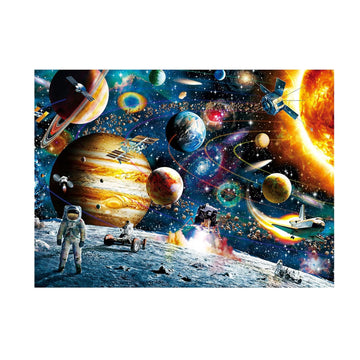 Diiopoty Puzzles For Adults Jigsaw 500 Piece Space Traveler Solar System Exploration Galaxy Outer Astronaut For Family Fun Games