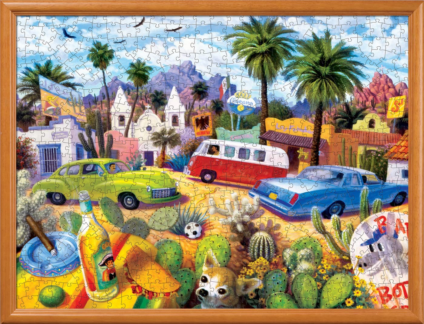 MasterPieces 550 Piece Jigsaw Puzzle for mature-themeds and Family - The Other Side of The Border - 18x24
