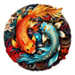 Woodemon Wooden Puzzles For Adults, Yin Yang Fish (M-185Pcs) Wooden Jigsaw Puzzles Kids, 11.4*11.2In Unique Shaped Animal Wood Puzzles Adults, Christmas Puzzles Xmas Birthday Gifts Family Puzzle Games