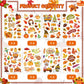 Fall Stickers Autumn Stickers For Kids 640Pcs Thanksgiving Maple Leaves Stickers Hello Fall Stickers Envelope Thanksgiving Party