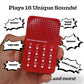 ZANY TRAINS Farm Noisemaker - 16 Animal Sounds, Portable Toy, Red Plastic