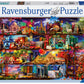 Ravensburger 2000-Piece World of Books Puzzle | Premium Linen, Anti-Glare Surface | Multicoloured | Model 16685