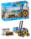 Playmobil Forklift Truck with Cargo, 22x9x20 cm, Plastic, Multicolor, Model 71528